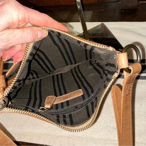NWOT Frye Leather Melissa Sling Crossbody Beige Brown Retail $198 - Picture 11 of 12